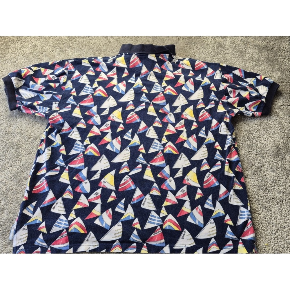 Vintage CHAPS Ralph Lauren Sailboat Polo Short Sleeve Shirt Men's XL - Picture 6 of 10
